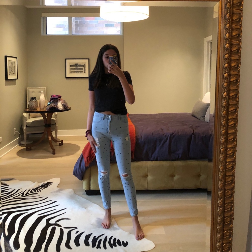 Star Ripped Jeans